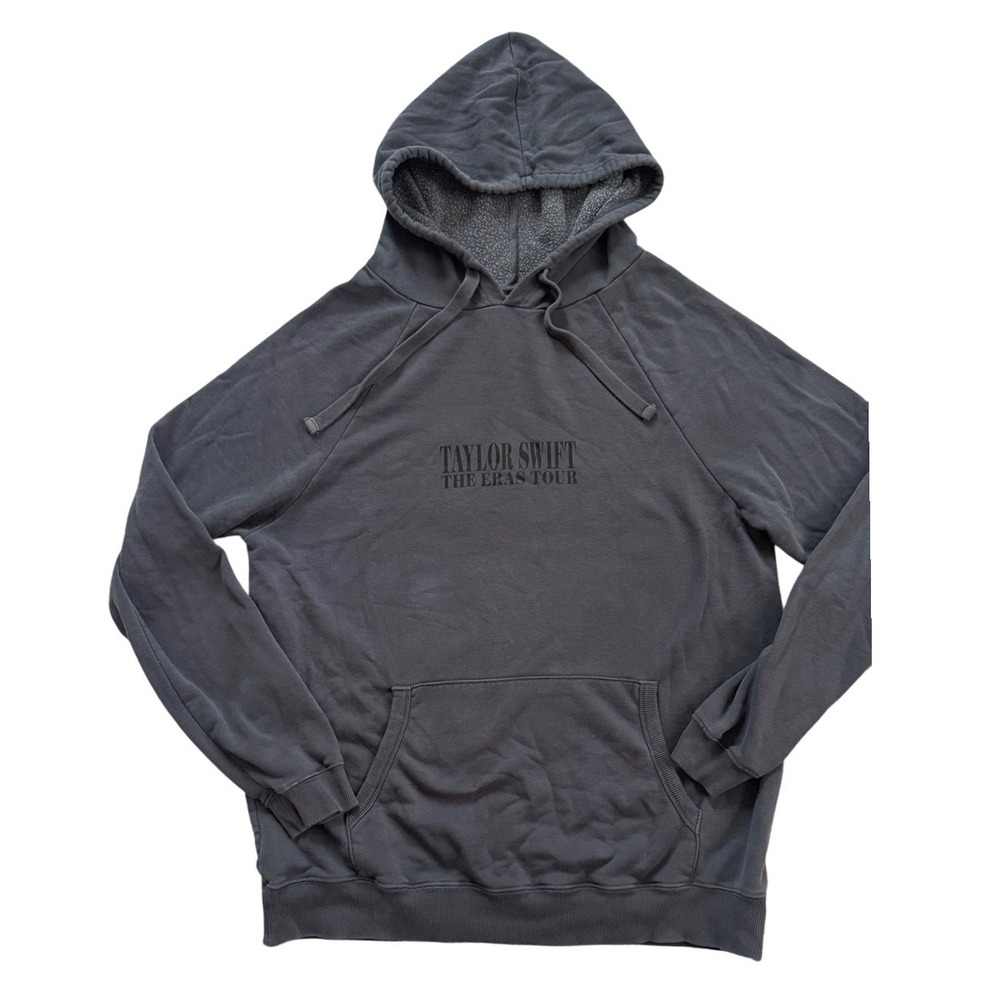 Taylor Swift The Eras Tour 2023 Charcoal Gray Oversized Hoodie M Swiftie
